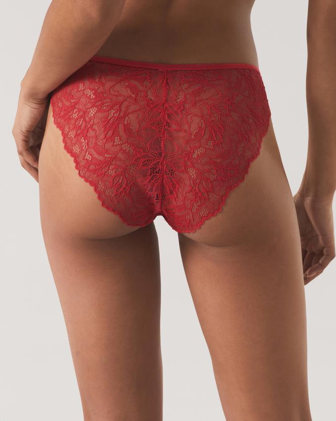 Sous Vêtement Ted Baker Floral Lace High Leg Knickers Rouge Foncé Femme | WBI-53491476